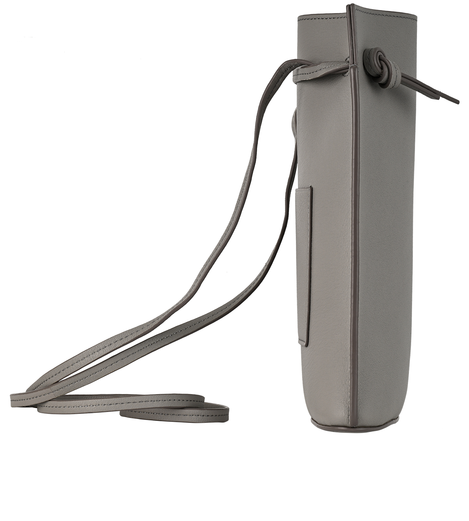 Dice Pocket, &pound;450, Handbags, Grey, Leather, Side view